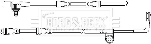 BORG & BECK Сигнализатор, износ тормозных колодок BWL3041